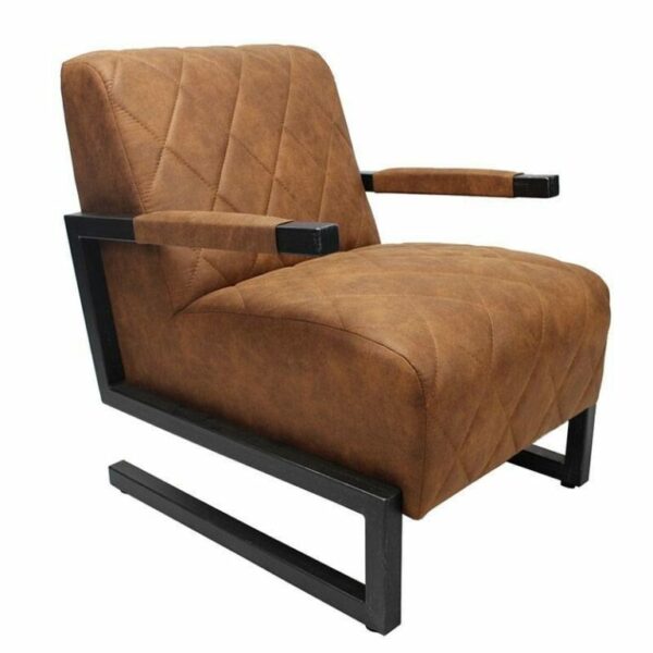 FAUTEUIL INDUSTRIEL MORIS MARRON