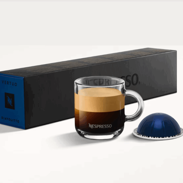 CAPSULES NESPRESSO VERTUO DIAVOLITTO 40 ML intensité 11