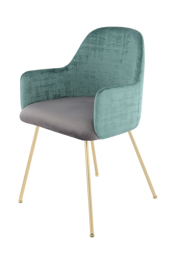 CHAISE DE SALLE A MANGER VERT GRIS KAYOOM